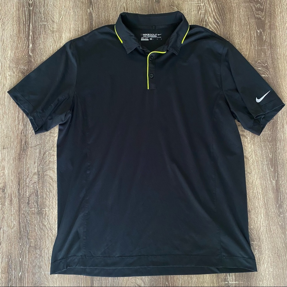 Nike Golf Dri-Fit Black Polo Shirt